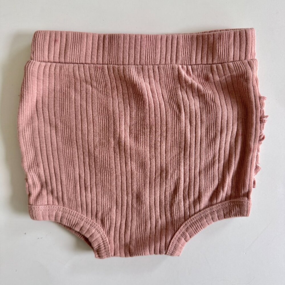 Kate Quinn Bloomer Bundle | Ruffle & Rib Styles | Dusty Rose Mix | 6–12M | EUC - Picture 6 of 11
